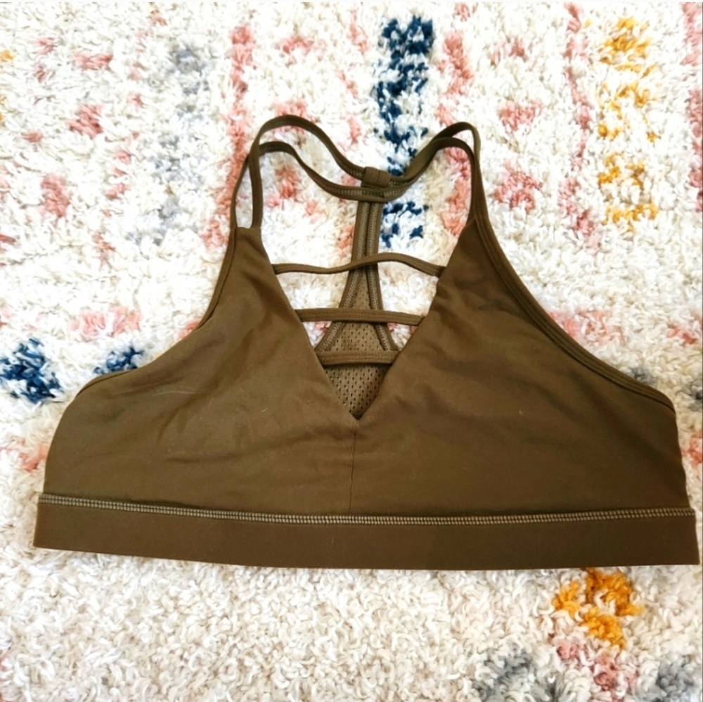 Zyia Gride Sports Bra In Green Size XXL